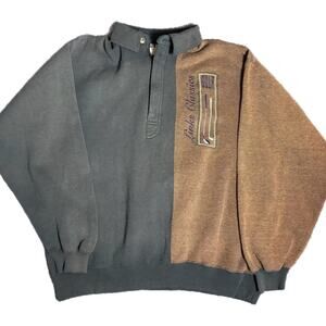 Vintage 90s embroidered golf zip up sweatshirt